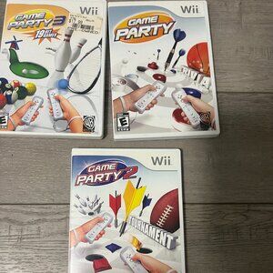 Game Party 1 2 3 Nintendo Wii 3 Game Bundle Wii Family Gaming